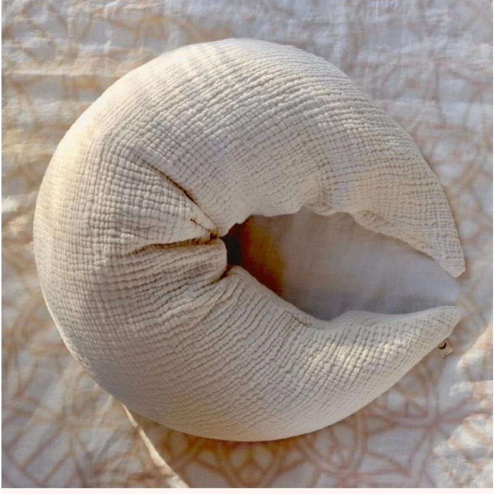 Sustainable baby co organic moon pillow